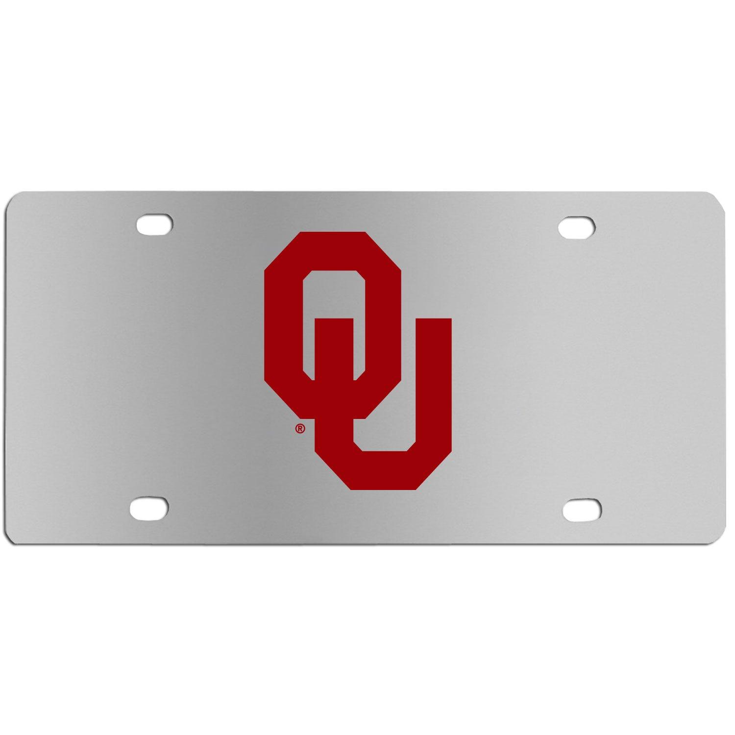 Oklahoma Sooners Steel License Plate Wall Plaque - Flyclothing LLC