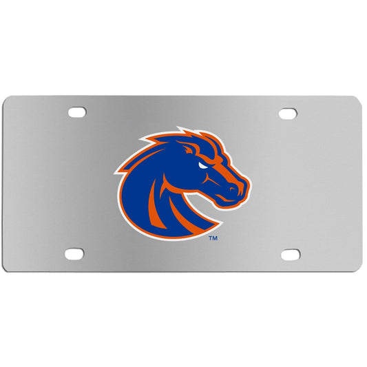 Boise St. Broncos Steel License Plate Wall Plaque - Siskiyou Buckle