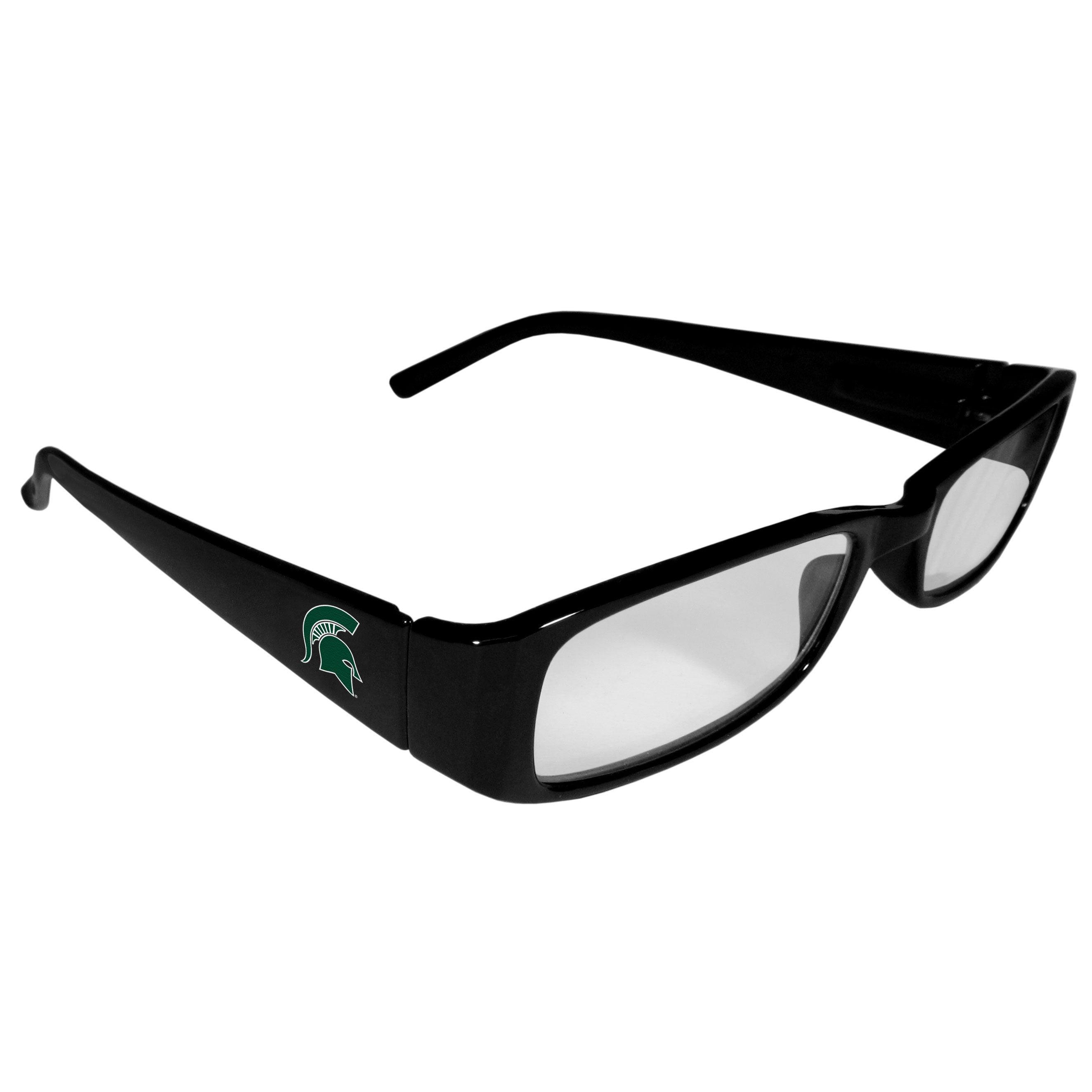 Michigan St. Spartans Printed Reading Glasses, +1.50 - Flyclothing LLC
