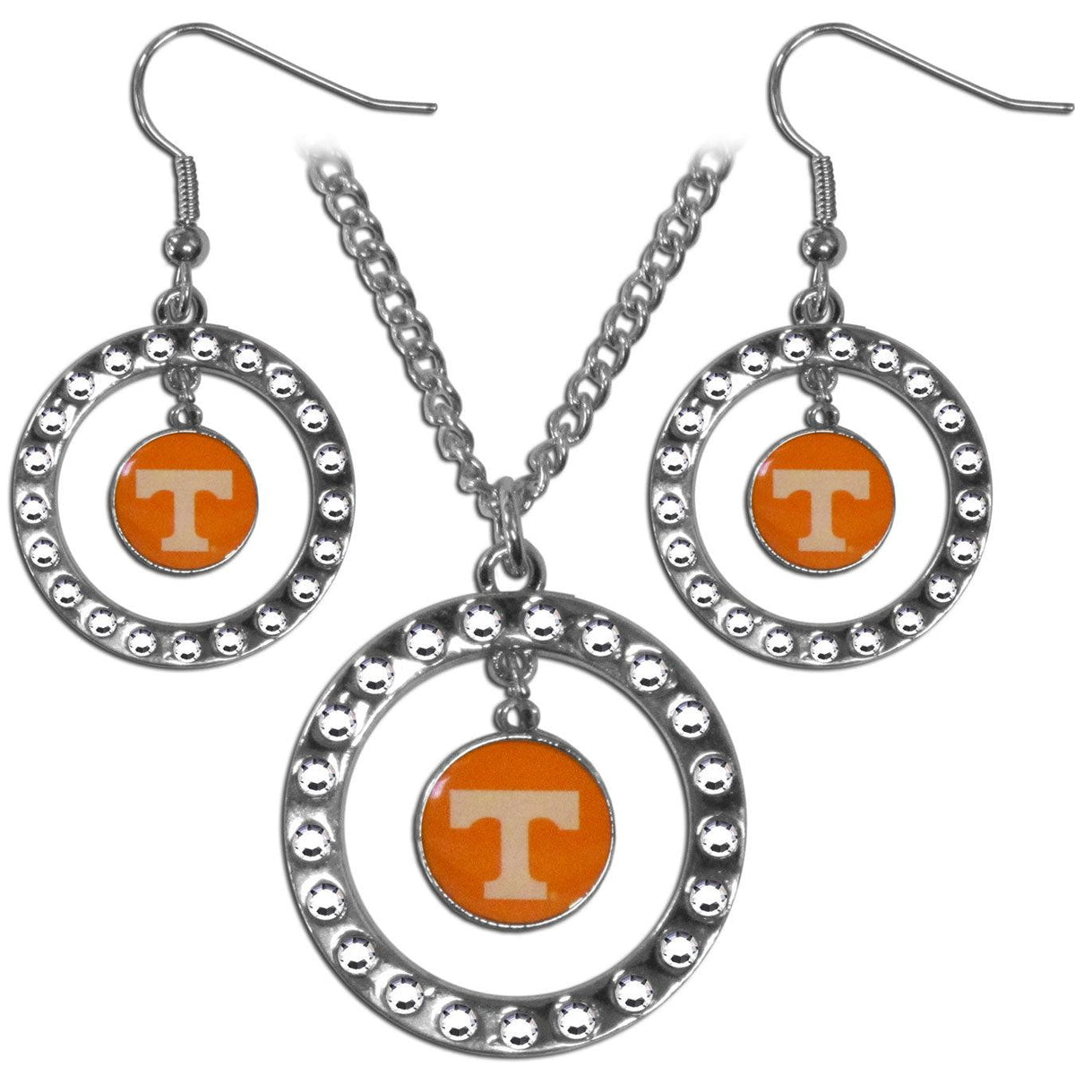 Tennessee Volunteers Rhinestone Hoop Jewelry Set - Flyclothing LLC