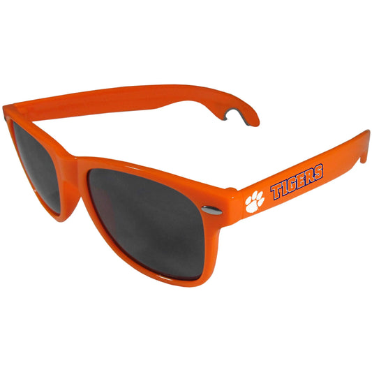 Clemson Tigers Beachfarer Bottle Opener Sunglasses, Orange - Siskiyou Buckle