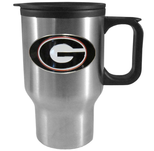 Georgia Bulldogs Sculpted Travel Mug, 14 oz - Siskiyou Buckle