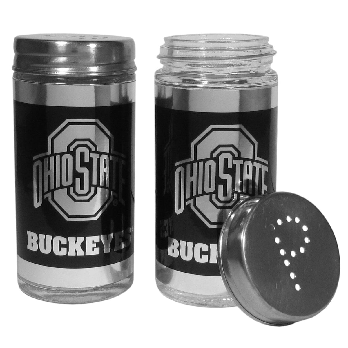 Ohio St. Buckeyes Black Salt & Pepper Shaker - Siskiyou Buckle