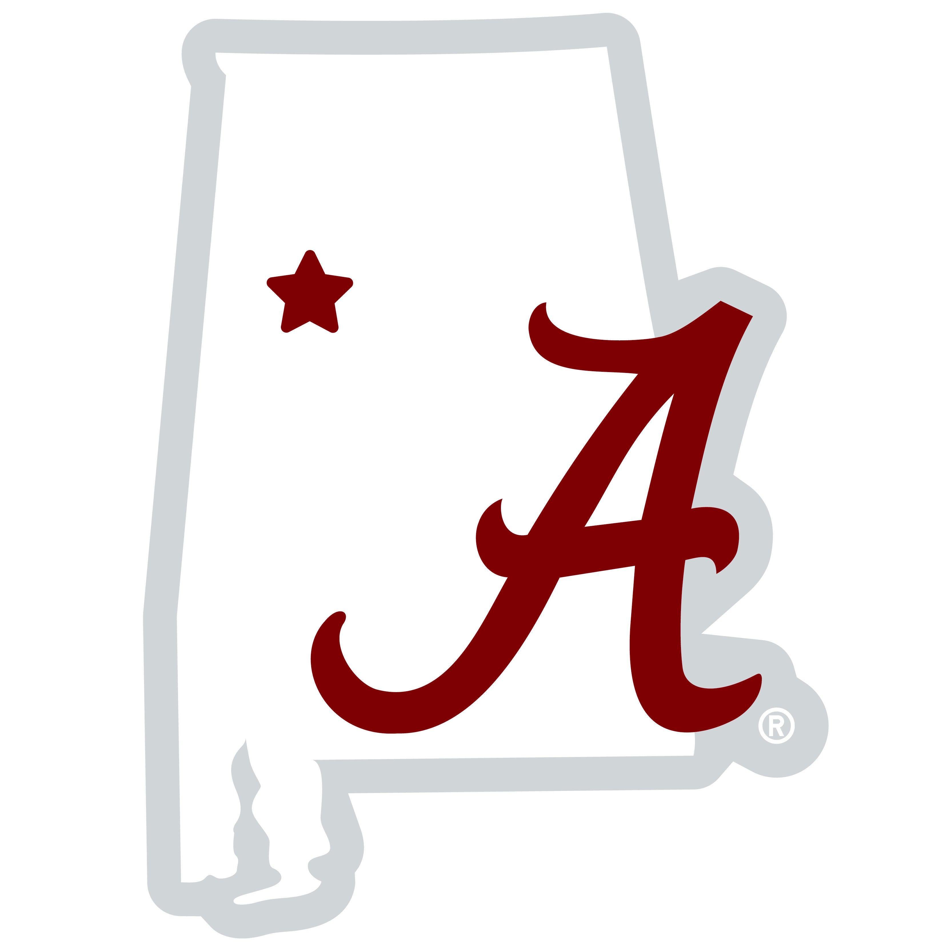 Alabama Crimson Tide Home State 11 Inch Magnet - Flyclothing LLC