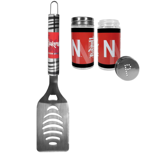 Nebraska Cornhuskers Tailgate Spatula and Salt & Pepper Shakers - Siskiyou Buckle