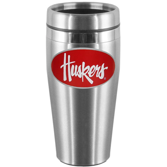 Nebraska Cornhuskers Steel Travel Mug - Siskiyou Buckle