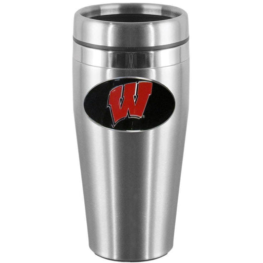 Wisconsin Badgers Steel Travel Mug - Flyclothing LLC