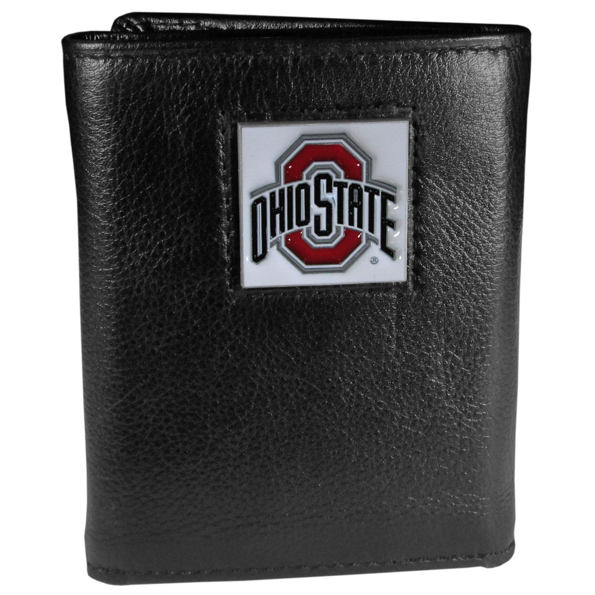 Ohio St. Buckeyes Deluxe Leather Tri-fold Wallet Packaged in Gift Box - Siskiyou Buckle