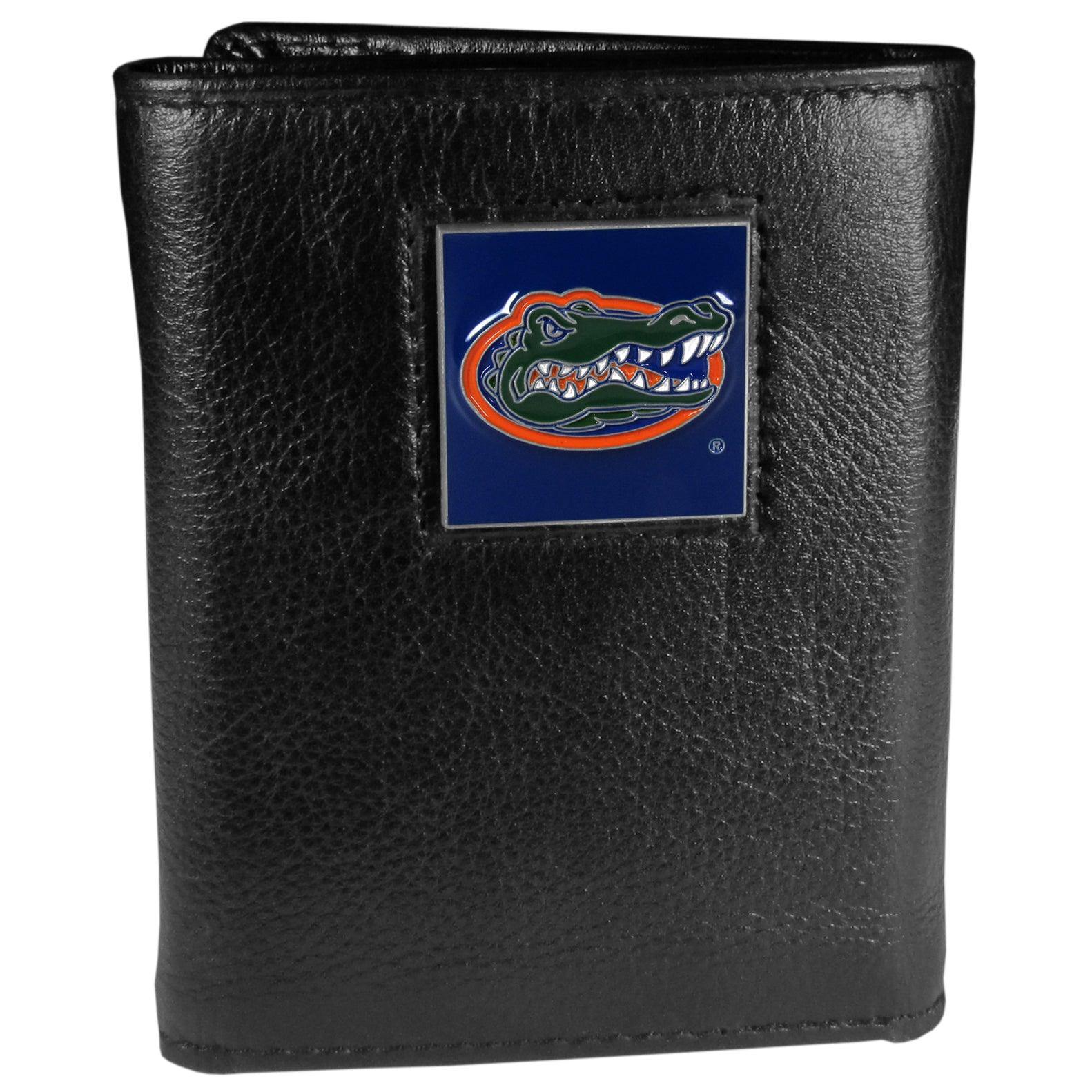 Florida Gators Deluxe Leather Tri-fold Wallet - Flyclothing LLC