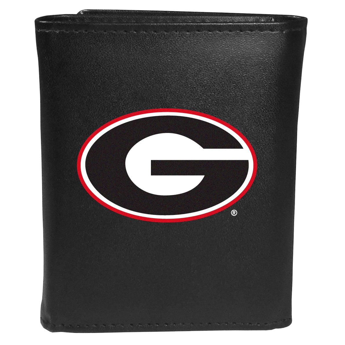 Georgia Bulldogs Tri-fold Wallet Large Logo - Flyclothing LLC