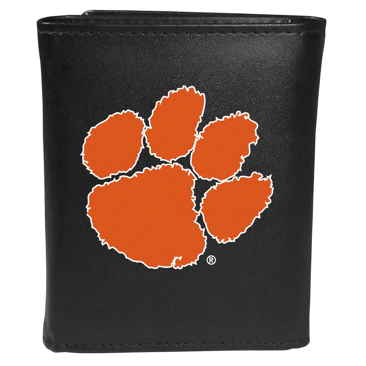 Clemson Tigers Tri-fold Wallet Large Logo - Flyclothing LLC