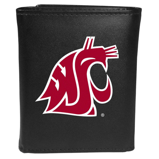 Washington St. Cougars Tri-fold Wallet Large Logo - Flyclothing LLC