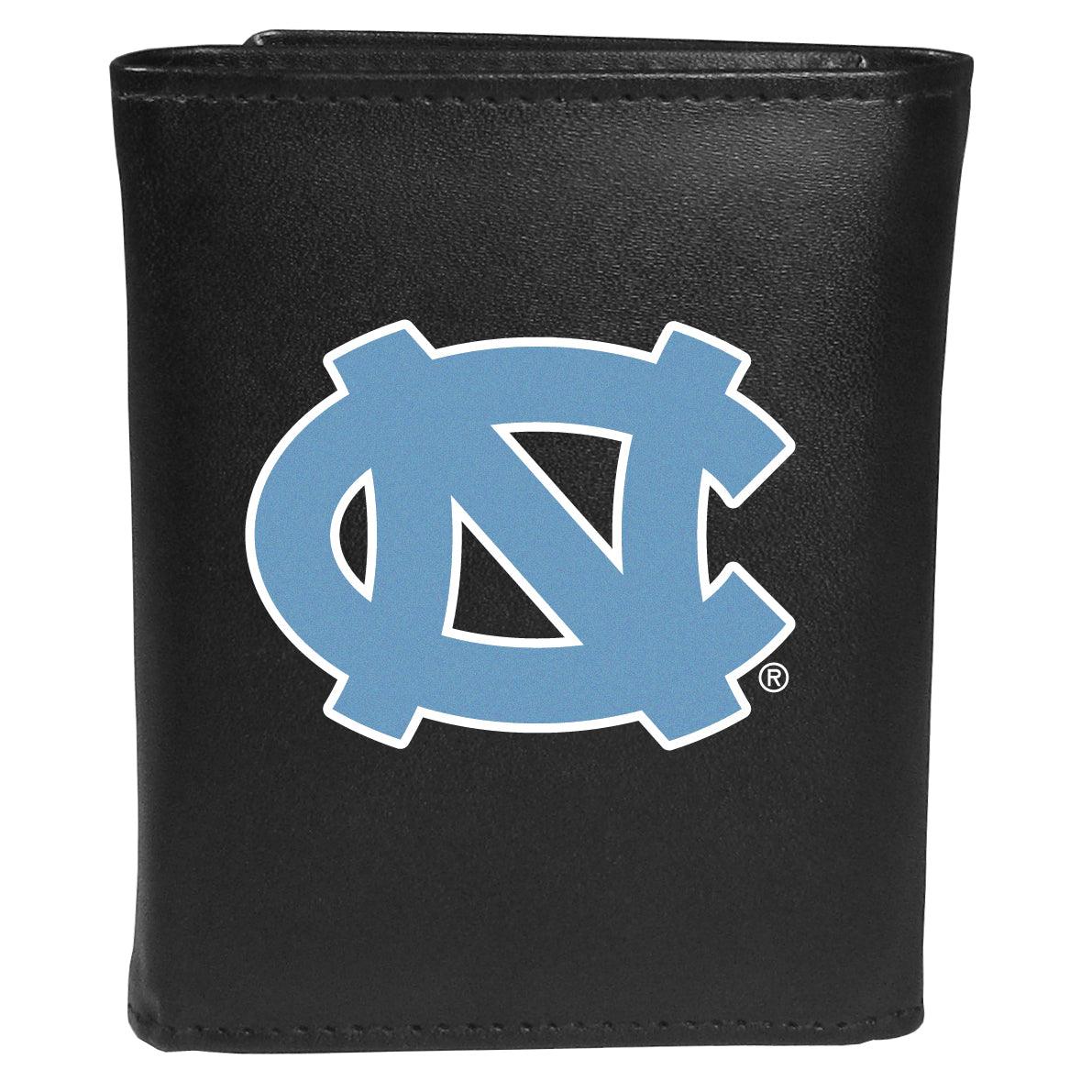 N. Carolina Tar Heels Tri-fold Wallet Large Logo - Siskiyou Buckle