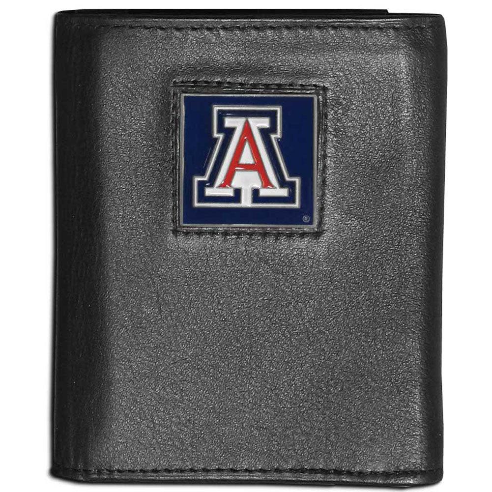 Arizona Wildcats Leather Tri-fold Wallet - Flyclothing LLC