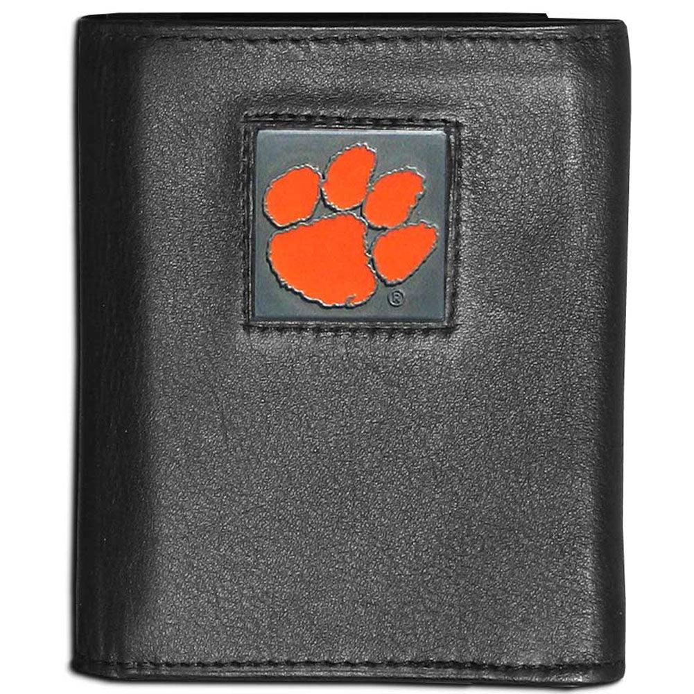 Clemson Tigers Leather Tri-fold Wallet - Flyclothing LLC