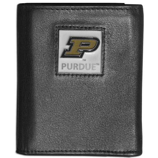 Purdue Boilermakers Leather Tri-fold Wallet - Siskiyou Buckle