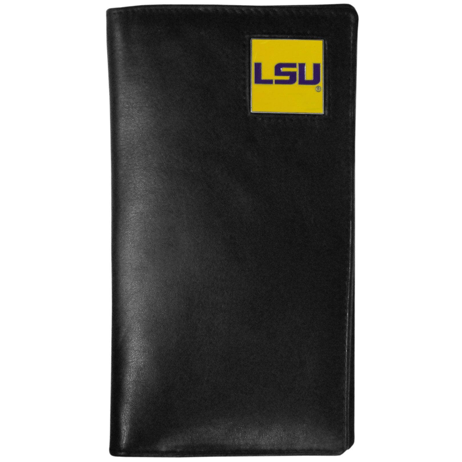 LSU Tigers Leather Tall Wallet - Flyclothing LLC