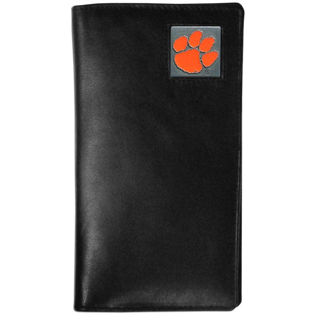 Clemson Tigers Leather Tall Wallet - Siskiyou Buckle