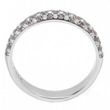 Alamode High polished (no plating) Stainless Steel Ring with AAA Grade CZ in Multi Color - Alamode