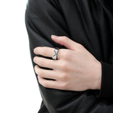 Alamode No Plating Stainless Steel Ring with AAA Grade CZ in Clear - Alamode