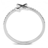 Alamode No Plating Stainless Steel Ring with Epoxy in Jet - Alamode