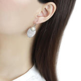 Alamode No Plating Stainless Steel Earrings with Synthetic Pearl in White - Alamode