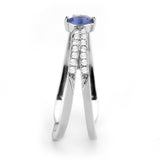 Alamode High polished (no plating) Stainless Steel Ring with Synthetic in Montana - Flyclothing LLC