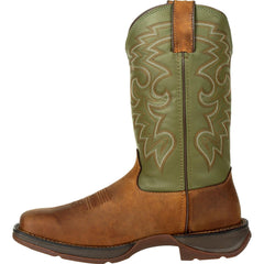 Rebel™ by Durango® Coffee & Cactus Pull-On Western Boot - Flyclothing LLC