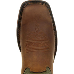 Rebel™ by Durango® Coffee & Cactus Pull-On Western Boot - Flyclothing LLC