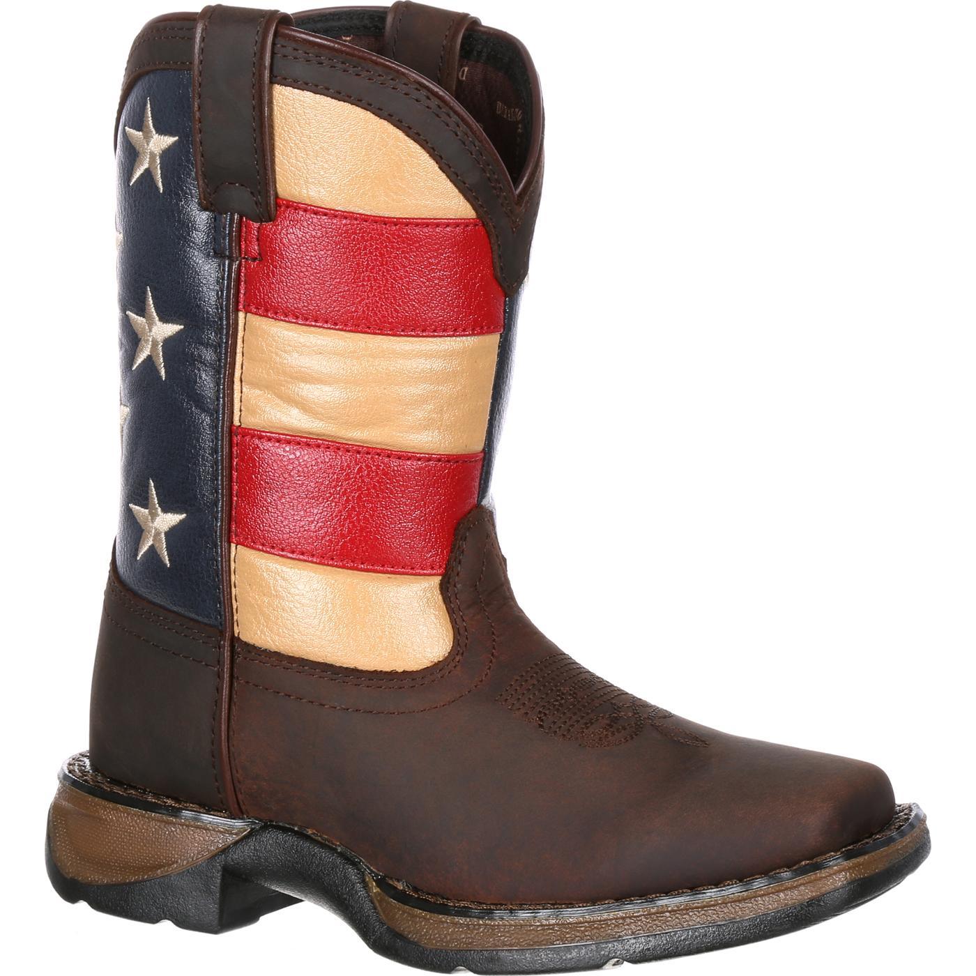 Lil' Rebel™ by Durango® Little Kids' Flag Western Boot - Flyclothing LLC