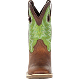 Durango® Lil' Rebel Pro™ Little Kid's Lime Western Boot - Flyclothing LLC