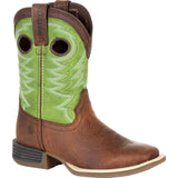 Durango® Lil' Rebel Pro™ Little Kid's Lime Western Boot - Flyclothing LLC