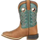 Durango Lil' Rebel Pro Big Kid's Teal Western Boot - Flyclothing LLC