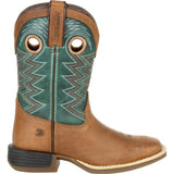 Durango Lil' Rebel Pro Big Kid's Teal Western Boot - Flyclothing LLC