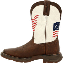 Lil' Rebel™ by Durango® Big Kids Distressed Flag Western Boot - Flyclothing LLC