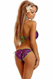 Daisy Corsets Purple Sequin Pucker Back Monokini - Flyclothing LLC