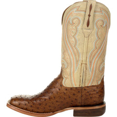 Durango® Premium Exotics™ Women's Full-Quill Ostrich Sunset Wheat Western Boot - Flyclothing LLC