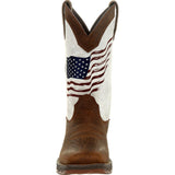 Lady Rebel™ by Durango® Women's Distressed Flag Embroidery Western Boot - Flyclothing LLC