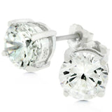 7mm Round Cut Stud Earrings - Flyclothing LLC