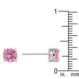 Pink Cubic Zirconia Stud Earrings - Flyclothing LLC