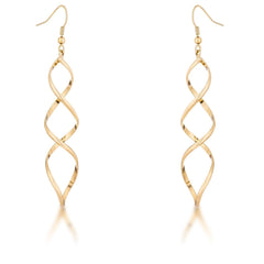 Golden Twist Earrings - Flyclothing LLC