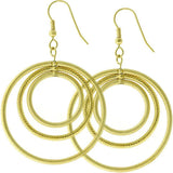 Golden Illusion Hoop Earrings - Flyclothing LLC