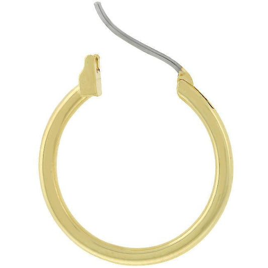 Small Golden Hoop Earrings - Flyclothing LLC