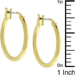 Small Golden Hoop Earrings - Flyclothing LLC