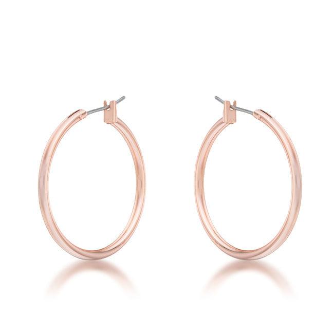 Small Rosegold Hoop Earrings - Flyclothing LLC