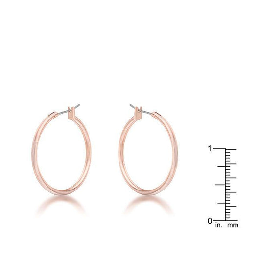 Small Rosegold Hoop Earrings - Flyclothing LLC