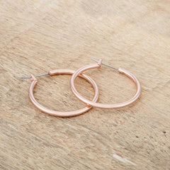 Small Rosegold Hoop Earrings - Flyclothing LLC