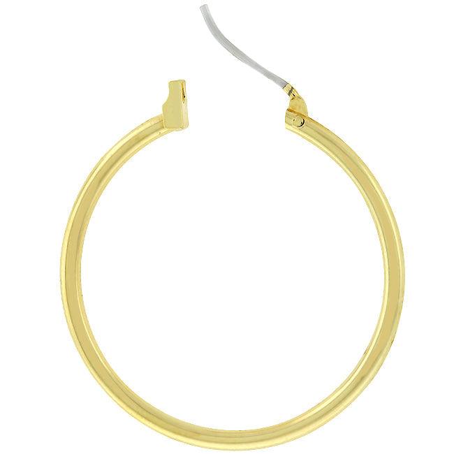 Golden Hoop Earrings - Flyclothing LLC