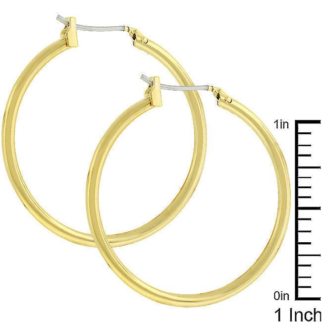 Golden Hoop Earrings - Flyclothing LLC