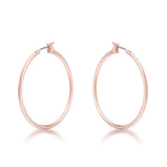 Elegant Rosegold Hoop Earrings - Flyclothing LLC